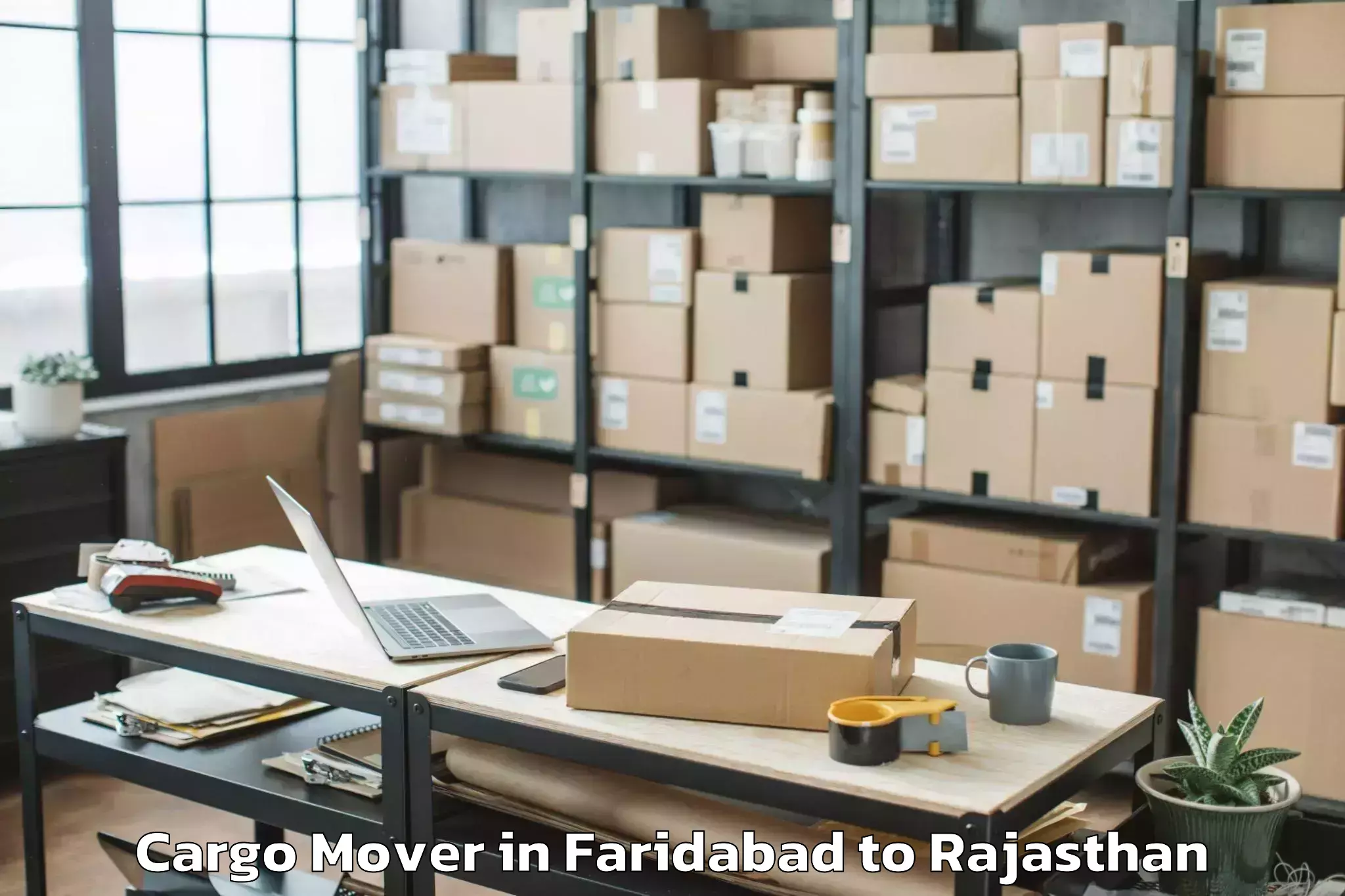 Top Faridabad to Ghatol Cargo Mover Available